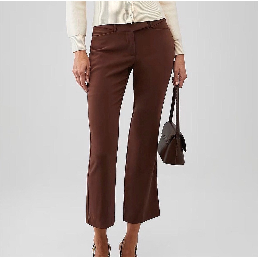 Amanda‎ Uprichard Paris Pants in Truffle Brown NWOT Office Chic Dress